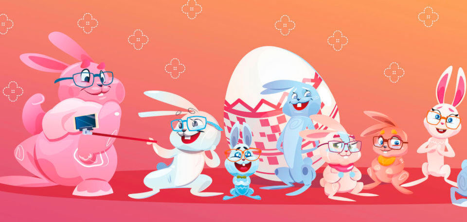 Auch der Osterhase und seine Freunde haben Spaß an Gadgets. Auch der Osterhase und seine Freunde haben Spaß an Gadgets.