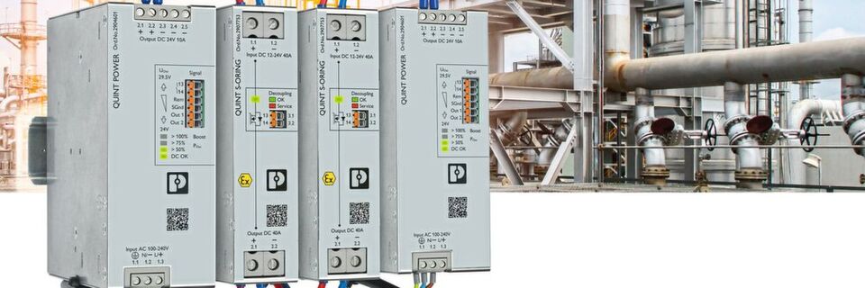 Das klassische Einsatzgebiet redundanter Stromversorgungssysteme sind die Bereiche Öl und Gas sowie die chemische Industrie. Das klassische Einsatzgebiet redundanter Stromversorgungssysteme sind die Bereiche Öl und Gas sowie die chemische Industrie.