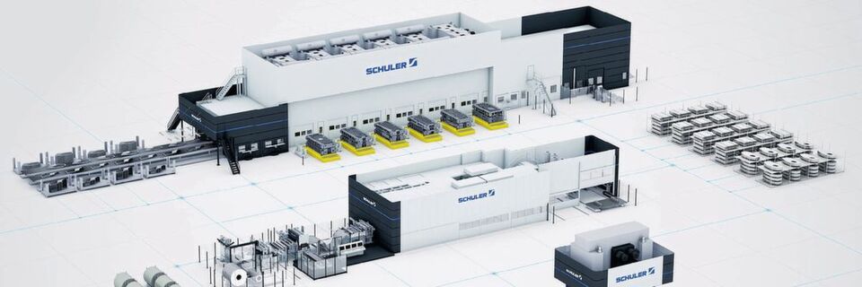Im „Smart Press Shop“ versammelt Schuler seine Lösungen zur Vernetzung und Digitalisierung der Umformtechnik. Im „Smart Press Shop“ versammelt Schuler seine Lösungen zur Vernetzung und Digitalisierung der Umformtechnik.