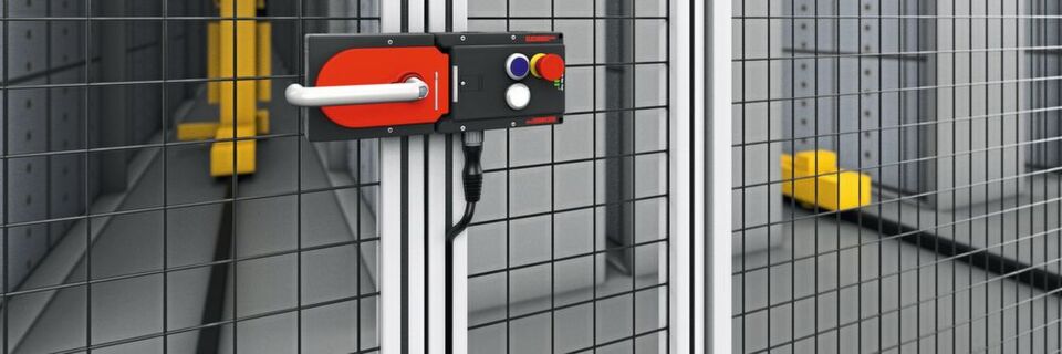 Sicherheitssystem für Hochregallager: Die Multifunctional Gate Box (MGB) basiert auf der Transpondertechnologie zur Absicherung von Schutzeinrichtungen. Sicherheitssystem für Hochregallager: Die Multifunctional Gate Box (MGB) basiert auf der Transpondertechnologie zur Absicherung von Schutzeinrichtungen.