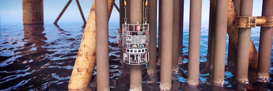 Im Offshore-Inspektionsgerät von Tooltec kommen Iglidur-Gleitlager, Drylin-Linearführungen und eine E-Kette von Igus zum Einsatz. Vorteil ist ihre Schmier- und Wartungsfreiheit sowie die Beständigkeit gegen Salzwasser. Das ermöglicht zuverlässig, Rohre von Öl- und Gasplattformen unter Wasser zu reinigen und zu untersuchen. Im Offshore-Inspektionsgerät von Tooltec kommen Iglidur-Gleitlager, Drylin-Linearführungen und eine E-Kette von Igus zum Einsatz. Vorteil ist ihre Schmier- und Wartungsfreiheit sowie die Beständigkeit gegen Salzwasser. Das ermöglicht zuverlässig, Rohre von Öl- und Gasplattformen unter Wasser zu reinigen und zu untersuchen.