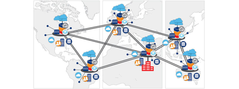 Interconnection ermöglicht Multipoint-Konnektivität zwischen Nutzern und lokalen Services über direkte, private und miteinander verbundene Traffic Exchange Points. Die ECX Fabric soll das für die Anwender vereinfachen. Interconnection ermöglicht Multipoint-Konnektivität zwischen Nutzern und lokalen Services über direkte, private und miteinander verbundene Traffic Exchange Points. Die ECX Fabric soll das für die Anwender vereinfachen.