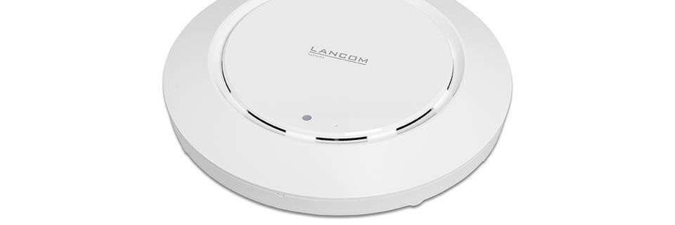 Der Lancom LW-500 sieht aus wie ein Rauchmelder. Der Lancom LW-500 sieht aus wie ein Rauchmelder.