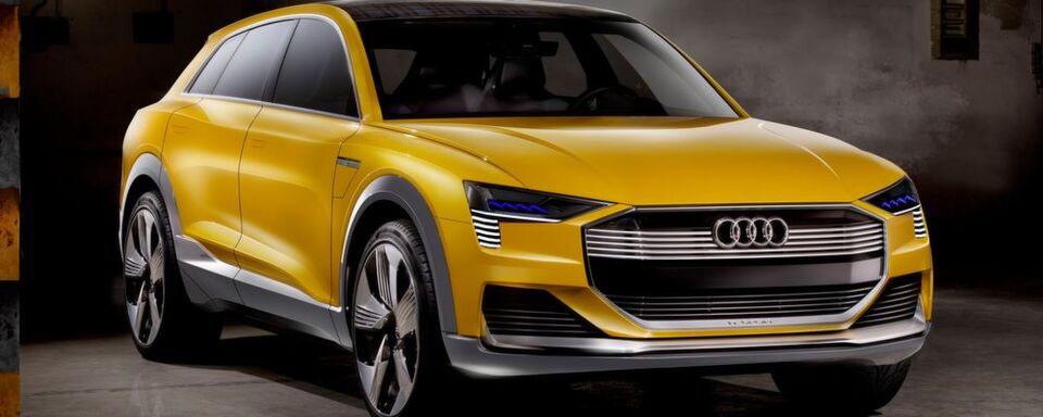 Die Studie Audi H-Tron Quattro war 2016 in Detroit zu sehen. Die Studie Audi H-Tron Quattro war 2016 in Detroit zu sehen.
