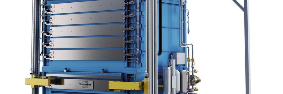 Das patentierte Ofenmodul Temperbox von AP&T für das partielle Härten ist für alle Arten von Wärmebehandlungsanlagen erhältlich. Das patentierte Ofenmodul Temperbox von AP&T für das partielle Härten ist für alle Arten von Wärmebehandlungsanlagen erhältlich.