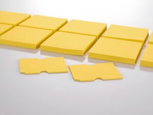 Beispiel für Softtherm Pads aus Silikon mit einer Wärmeleitfähigkeit von 1 bis 6 W/mK. Beispiel für Softtherm Pads aus Silikon mit einer Wärmeleitfähigkeit von 1 bis 6 W/mK.