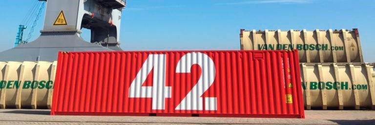 Der „Container 42“ wird vom 4. bis zum 7. Juni auf der Transport Logistic in München zu sehen sein. Der „Container 42“ wird vom 4. bis zum 7. Juni auf der Transport Logistic in München zu sehen sein.