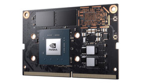 KI-Plattform im Hosentaschenformat: Mit 70 x 45 Millimetern ist das Modul „Jetson Nano“ das kleinste Jetson -Device. KI-Plattform im Hosentaschenformat: Mit 70 x 45 Millimetern ist das Modul „Jetson Nano“ das kleinste Jetson -Device.