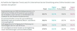 Die Angaben dieser Grafik entstammen dem Intershop E-Commerce Report 2019. Die Angaben dieser Grafik entstammen dem Intershop E-Commerce Report 2019.