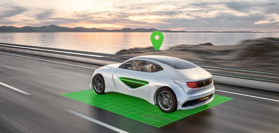 Grundvoraussetzung für autonomes Fahren: den Systemen des Fahrzeugs müssen Informationen über dessen aktuelle Position bekannt sein. Grundvoraussetzung für autonomes Fahren: den Systemen des Fahrzeugs müssen Informationen über dessen aktuelle Position bekannt sein.