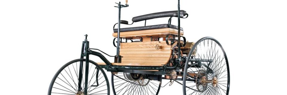 Das erste Auto der
Welt, der Carl-Benz-
Motorwagen. Das erste Auto der
Welt, der Carl-Benz-
Motorwagen.