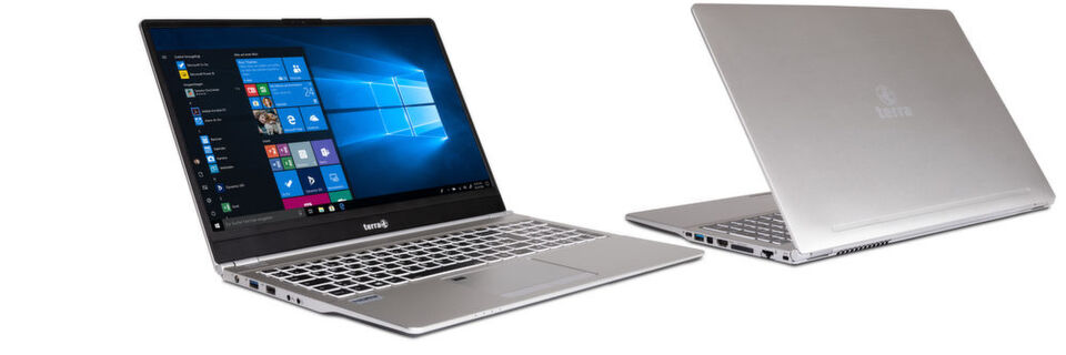 Das Gehäuse des 15,6-Zöllers Wortmann Terra Mobile 1550 besteht teilweise aus Aluminium. Im Innern des Business-Notebooks arbeitet als Prozessor ein Intel Core i5 oder i7 der achten Generation und als Massenspeicher eine NVMe-SSD. Das Gehäuse des 15,6-Zöllers Wortmann Terra Mobile 1550 besteht teilweise aus Aluminium. Im Innern des Business-Notebooks arbeitet als Prozessor ein Intel Core i5 oder i7 der achten Generation und als Massenspeicher eine NVMe-SSD.