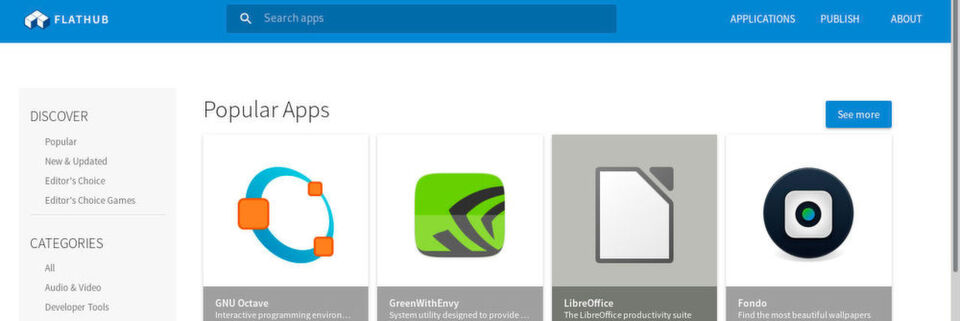 Flatpak ist der primäre Paketmanager von Fedora Silverblue, der distributionsübergreifende App-Marktplatz Flathub.org die zentrale Anlaufstelle. Flatpak ist der primäre Paketmanager von Fedora Silverblue, der distributionsübergreifende App-Marktplatz Flathub.org die zentrale Anlaufstelle.