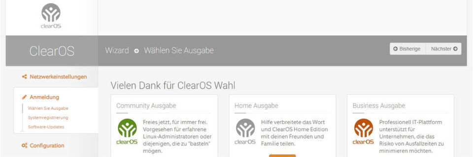 Die Entwickler von ClearOS können definitiv besser programmieren als übersetzen – daher sollte man die Systemsprache wohl besser bei Englisch belassen. Die Entwickler von ClearOS können definitiv besser programmieren als übersetzen – daher sollte man die Systemsprache wohl besser bei Englisch belassen.