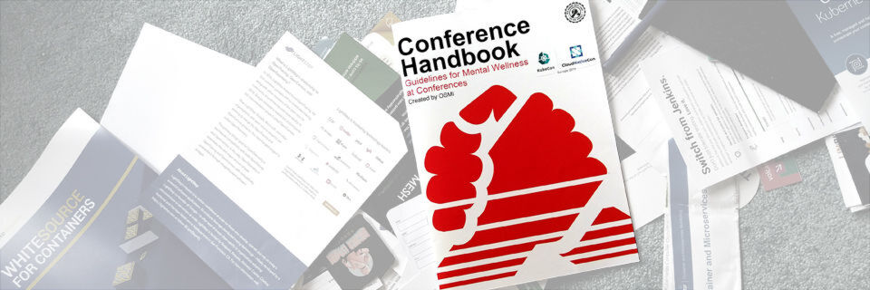 Die gemeinnützige Organisation Open Sourcing Mental Illness (OSMI) liefert Ratgeber zur geistigen Aufrechterhaltung der Gesundheit während Konferenzen. Die gemeinnützige Organisation Open Sourcing Mental Illness (OSMI) liefert Ratgeber zur geistigen Aufrechterhaltung der Gesundheit während Konferenzen.