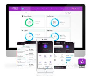 Mit der NETGEAR Insight App oder dem Insight Cloud Portal sollen die Bedienung der Geräte erleichtern. Mit der NETGEAR Insight App oder dem Insight Cloud Portal sollen die Bedienung der Geräte erleichtern.