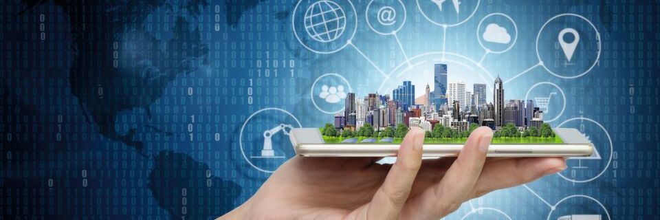 Die „Smart City“ ist ein wesentlicher Baustein für die „Smart Society“. Die „Smart City“ ist ein wesentlicher Baustein für die „Smart Society“.