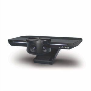 Die Panorama-4K-Plug-and-Play-Videolösung PanaCast von Jabra ist mit drei 13-MP-Kameras ausgestattet. Die Panorama-4K-Plug-and-Play-Videolösung PanaCast von Jabra ist mit drei 13-MP-Kameras ausgestattet.