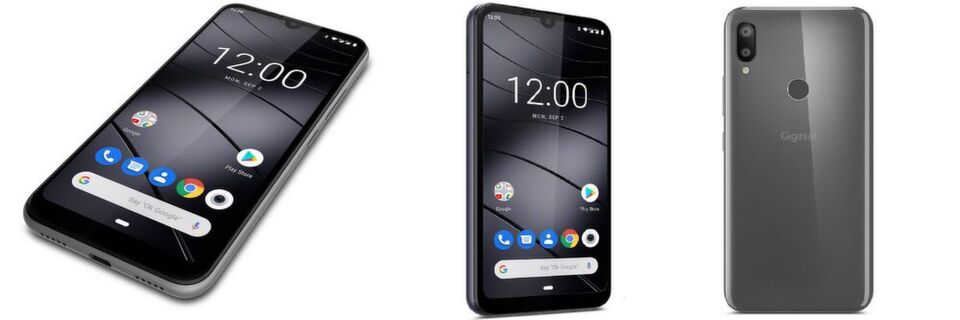 Mit dem GS190 präsentiert Gigaset ein günstiges Einsteiger-Smartphone mit fast randlosem 6,1-Zoll-Display. Mit dem GS190 präsentiert Gigaset ein günstiges Einsteiger-Smartphone mit fast randlosem 6,1-Zoll-Display.