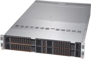 Supermicro Big Twin 2U Four-Node Server bietet zehn E1.S-Laufwerke plus zwei SATA M.2 pro Node. Supermicro Big Twin 2U Four-Node Server bietet zehn E1.S-Laufwerke plus zwei SATA M.2 pro Node.