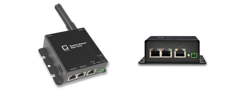 Die „Expert Sensor Box 7213“ ermöglicht eine Umgebungsüberwachung von IT-Installationen über TCP/IP-Netzwerke. Die „Expert Sensor Box 7213“ ermöglicht eine Umgebungsüberwachung von IT-Installationen über TCP/IP-Netzwerke.