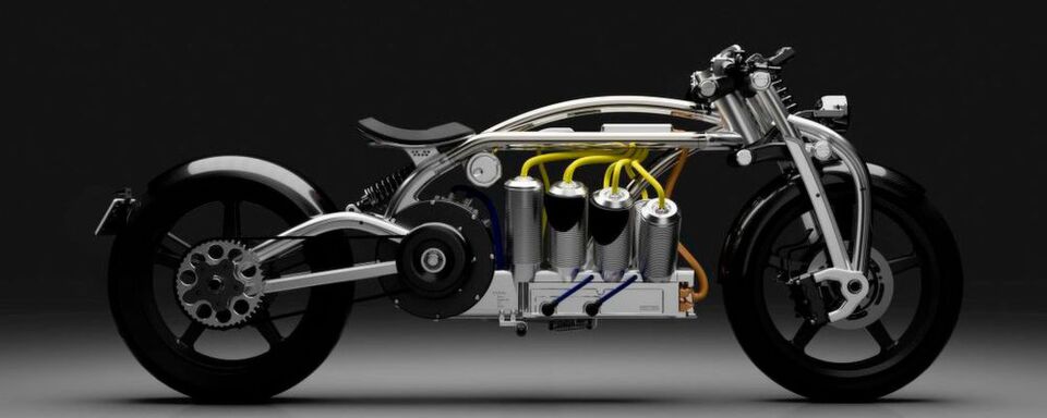 Die Einheit aus Batterie und Leistungselektronik steckt dort, wo sich bei herkömmlichen Motorrädern der Benzinmotor befindet. Die Einheit aus Batterie und Leistungselektronik steckt dort, wo sich bei herkömmlichen Motorrädern der Benzinmotor befindet.