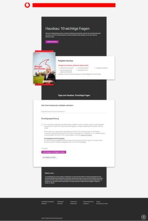 Im Zuge einer mehrstufigen Nurturing-Kampagne zum Thema „Bau eines Mehrfamilienhauses“ können Interessenten einen Leitfaden mit Tipps zum Hausbau herunterladen. Im Zuge einer mehrstufigen Nurturing-Kampagne zum Thema „Bau eines Mehrfamilienhauses“ können Interessenten einen Leitfaden mit Tipps zum Hausbau herunterladen.