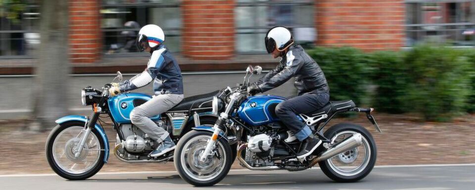 Die R nineT /5 ist ein optisch wie technisch überzeugendes Motorrad in Weiß-Blau. Die R nineT /5 ist ein optisch wie technisch überzeugendes Motorrad in Weiß-Blau.