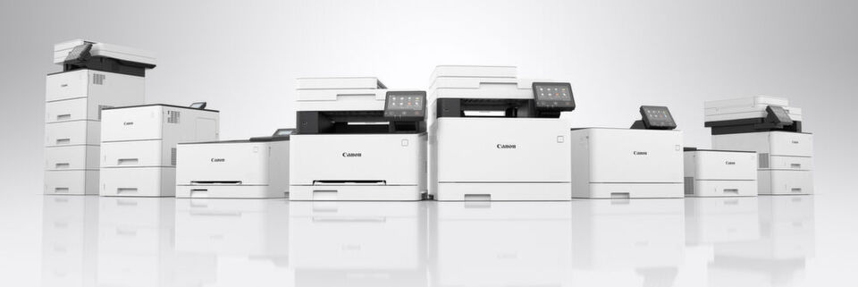 Die Spannbreite der neu vorgestellten Canon-iSensys-Mono-Laser reicht vom Drucker LBP223dw bis hin zum Multifunktiongerät MF543x mit Faxfunktion und großem Touchscreen. Die Spannbreite der neu vorgestellten Canon-iSensys-Mono-Laser reicht vom Drucker LBP223dw bis hin zum Multifunktiongerät MF543x mit Faxfunktion und großem Touchscreen.