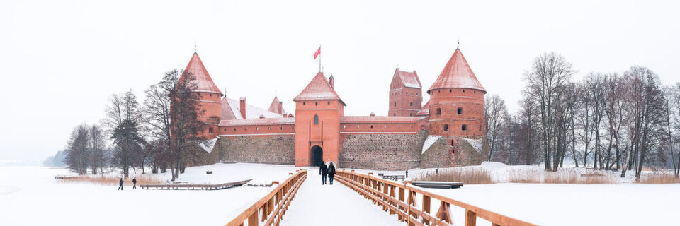 Die spätmittelalterliche Wasserburg Trakai in Litauen versinnbildlicht stereotypische Bilder über den Norden Europas. Die spätmittelalterliche Wasserburg Trakai in Litauen versinnbildlicht stereotypische Bilder über den Norden Europas.