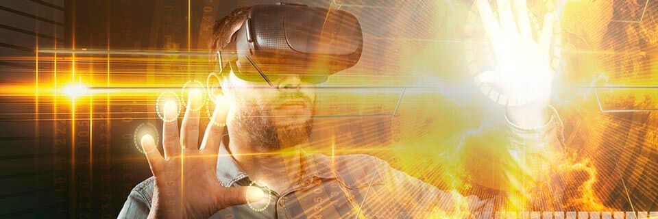 Die VR-Brille steht exemplarisch für die Möglichkeiten der digitalen Transformation. Die VR-Brille steht exemplarisch für die Möglichkeiten der digitalen Transformation.