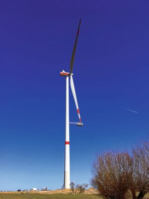Derzeit arbeiten die Entwickler von WP Systems an einer Lösung für den unbemannten krangebundenen Betonturm-Rückbau von Windkraftanlagen. Derzeit arbeiten die Entwickler von WP Systems an einer Lösung für den unbemannten krangebundenen Betonturm-Rückbau von Windkraftanlagen.