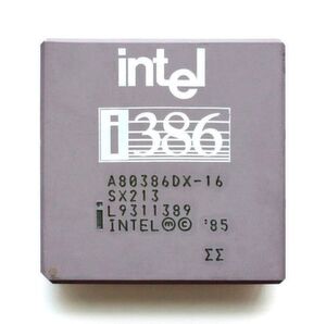Mit dem 80386-Prozessor war es Intel 1985 gelungen, die Datenbandbreite seiner x86-Architektur von 16 auf 32 Bit zu erweitern, ohne dabei die Kompatibilität zum bestehenden Adresssatz aufzugeben. Mit dem 80386-Prozessor war es Intel 1985 gelungen, die Datenbandbreite seiner x86-Architektur von 16 auf 32 Bit zu erweitern, ohne dabei die Kompatibilität zum bestehenden Adresssatz aufzugeben.
