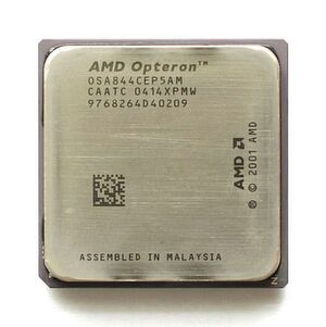Intel hatte sich mit Itanium derart auf eine eigene 64-Bit-Architektur konzentriert, dass der entsprechende Ausbau der x86-Architektur vernachlässig wurde. Die Konkurrenz nutzte dies aus: 2003 erschien mit dem Opteron der erste x86-basierte 64-Bit-Prozessor – nicht von Intel, sondern von AMD. Intel hatte sich mit Itanium derart auf eine eigene 64-Bit-Architektur konzentriert, dass der entsprechende Ausbau der x86-Architektur vernachlässig wurde. Die Konkurrenz nutzte dies aus: 2003 erschien mit dem Opteron der erste x86-basierte 64-Bit-Prozessor – nicht von Intel, sondern von AMD.