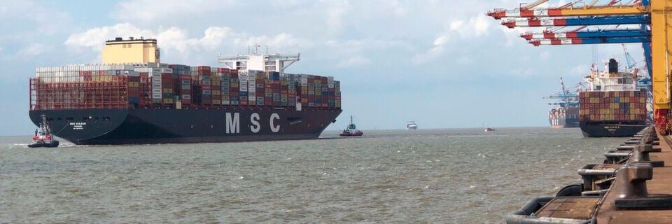 Die „ MSC Gülsün“ ist das erste von elf Schiffen ihrer Größenklasse. Die „ MSC Gülsün“ ist das erste von elf Schiffen ihrer Größenklasse.