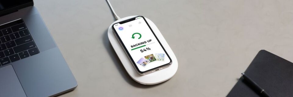 Laden und speichern: der Sandisk iXpand Wireless Charger macht's möglich. Laden und speichern: der Sandisk iXpand Wireless Charger macht's möglich.