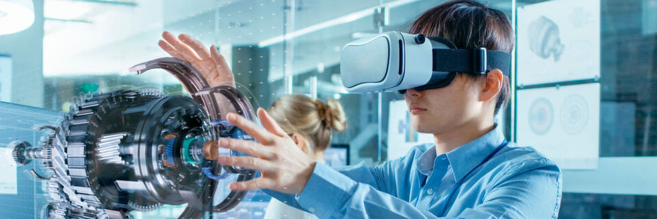 Virtual Reality kann im Klassenzimmer vielfältig eingesetzt werden. Virtual Reality kann im Klassenzimmer vielfältig eingesetzt werden.