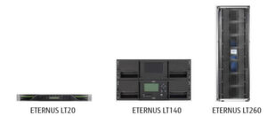 LTO-Systeme wie die Tape Library Fujitsu Eternus LT260 können auf 42 Cartridges bis zu 16,8 Petabyte an Daten in komprimierter Form speichern. Einstiegssysteme wie Eternus LT20 S2 haben eine Kapazität von bis zu 240 Terabyte. LTO-Systeme wie die Tape Library Fujitsu Eternus LT260 können auf 42 Cartridges bis zu 16,8 Petabyte an Daten in komprimierter Form speichern. Einstiegssysteme wie Eternus LT20 S2 haben eine Kapazität von bis zu 240 Terabyte.