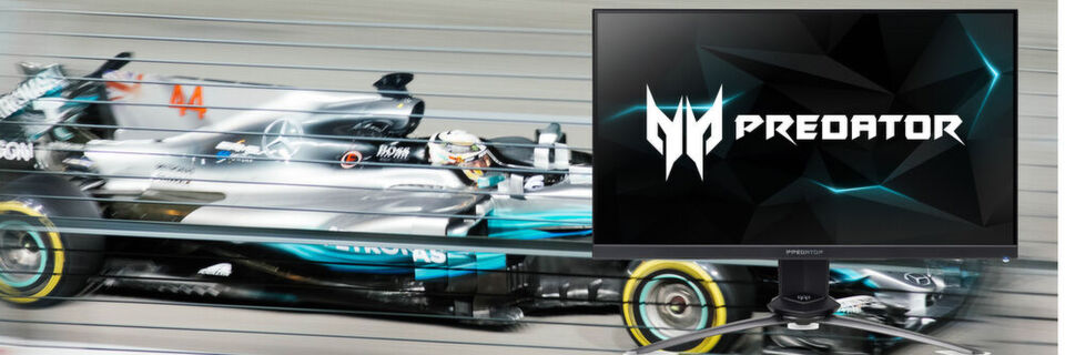 Mit bis zu 240 Hz Bildwiederholrate und einer Reaktionszeit von 0,4 ms G2G soll der 24,5 Zoll große Predator XN253QX einer der schnellsten Gaming-Monitore auf dem Markt werden. Zusätzlich stellt Acer auf der Gamescon noch den 27-Zöller Predator X27P sowie das 43-Zoll-Display Predator CG437KP vor. Mit bis zu 240 Hz Bildwiederholrate und einer Reaktionszeit von 0,4 ms G2G soll der 24,5 Zoll große Predator XN253QX einer der schnellsten Gaming-Monitore auf dem Markt werden. Zusätzlich stellt Acer auf der Gamescon noch den 27-Zöller Predator X27P sowie das 43-Zoll-Display Predator CG437KP vor.