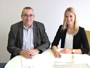 Jürgen Seifer (IT-Leitung/Projektleitung) und Franziska Schillerwein (Organisation/Projektleitung) von der Stadt Ellwangen Jürgen Seifer (IT-Leitung/Projektleitung) und Franziska Schillerwein (Organisation/Projektleitung) von der Stadt Ellwangen