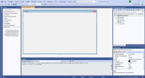 Mit dem Formdesigner und der Toolbox können schnell und einfach grafische Oberflächen für Programme in C# erstellt werden. Mit dem Formdesigner und der Toolbox können schnell und einfach grafische Oberflächen für Programme in C# erstellt werden.