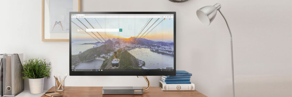 Zu den Neuheiten, die Lenovo noch im Vorfeld der IFA präsentiert, gehört der asymmetrische All-in-One-PC Lenovo Ideacentre A540. In der 27-Zoll-Version nutzt der Hersteller Intel-Core-Prozessoren der 9. Generation. Zu den Neuheiten, die Lenovo noch im Vorfeld der IFA präsentiert, gehört der asymmetrische All-in-One-PC Lenovo Ideacentre A540. In der 27-Zoll-Version nutzt der Hersteller Intel-Core-Prozessoren der 9. Generation.
