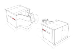 Mehr als diese Designstudie hat Tschudin zur neuen Cube 350 leider nicht herausgerückt, was das Erscheinungsbild anbelangt. Wer das dreiachsige Design- und Funktionshighlight in natura sehen will, muss sich schon sich an den Stand begeben. Es lohnt sich sicher, verspricht der Aussteller. Mehr als diese Designstudie hat Tschudin zur neuen Cube 350 leider nicht herausgerückt, was das Erscheinungsbild anbelangt. Wer das dreiachsige Design- und Funktionshighlight in natura sehen will, muss sich schon sich an den Stand begeben. Es lohnt sich sicher, verspricht der Aussteller.