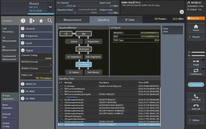 Bild 7: Ansicht der Signalisierungsmeldungen im Radio Communication Analyser MT8821C von Anritsu. Bild 7: Ansicht der Signalisierungsmeldungen im Radio Communication Analyser MT8821C von Anritsu.