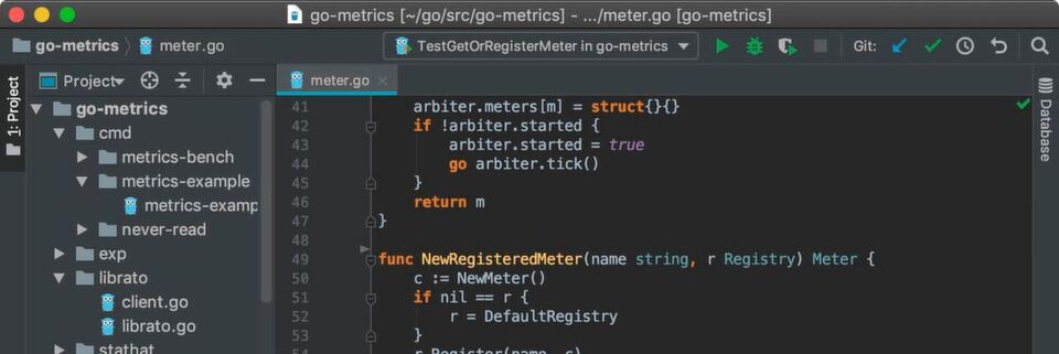 GoLand, eine Go-IDE von JetBrains. GoLand, eine Go-IDE von JetBrains.