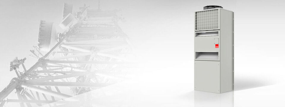 Die 3. Generation ders Stulz-Kühlsystems „Wall Air“stellt bis zu 16 Kilowatt Kälteleistung bereit und eignet sich für Anwendungen im 5G-Umfeld. Die 3. Generation ders Stulz-Kühlsystems „Wall Air“stellt bis zu 16 Kilowatt Kälteleistung bereit und eignet sich für Anwendungen im 5G-Umfeld.