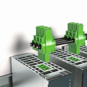 Bild 2: Die flexible Energieverteilung kann auf einfache Weise gesteckt und erweitert werden. Bild 2: Die flexible Energieverteilung kann auf einfache Weise gesteckt und erweitert werden.