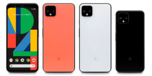 Die Smartphones Google Pixel 4 und Pixel 4 XL gibt es in den Farben Schwarz, Weiß und Orange. Die Smartphones Google Pixel 4 und Pixel 4 XL gibt es in den Farben Schwarz, Weiß und Orange.