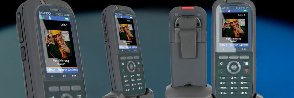 Das robuste Agfeo Dect78 IP ist mit einer abwischbaren Folientastatur ausgestattet. Das robuste Agfeo Dect78 IP ist mit einer abwischbaren Folientastatur ausgestattet.