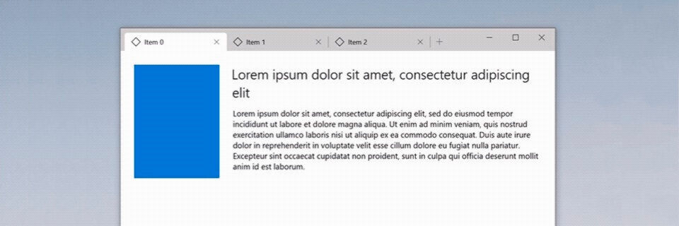 Die Windows UI Library 2.2 bringt nützliche Elemente für Apps mit, darunter beispielsweise die TabView Control. Die Windows UI Library 2.2 bringt nützliche Elemente für Apps mit, darunter beispielsweise die TabView Control.